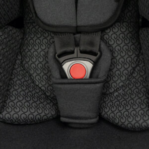 Автолюлька Espiro Pi оборудована 3-х точечными ремнями безопасности с мягкими накладками